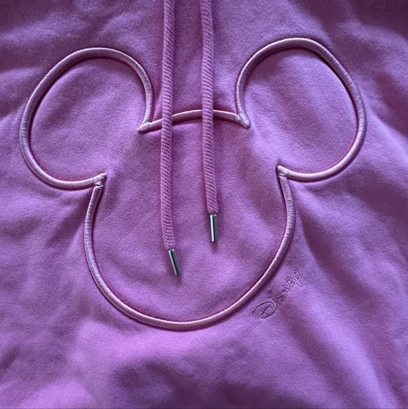 H&M x Disney Pink Mickey Mouse Hoodie Sweatshirt – Size M - Picture 3 of 5